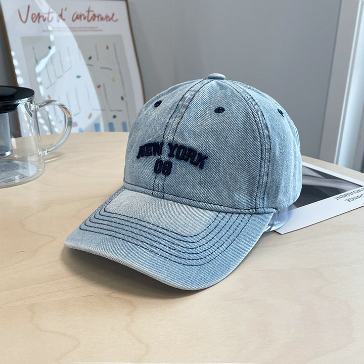 Men's Distressed Denim Baseball Cap Stornfield