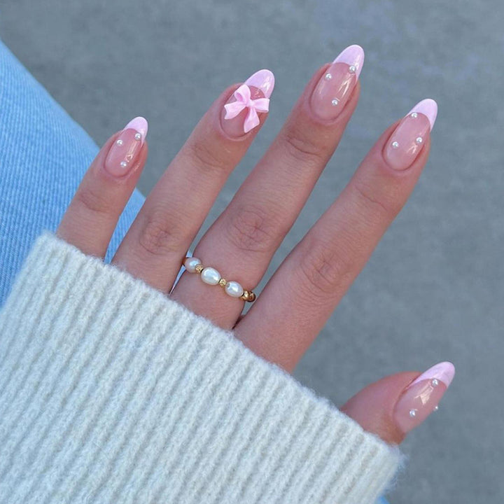 Elegant Stiletto Nail Art Extensions with Rhinestones