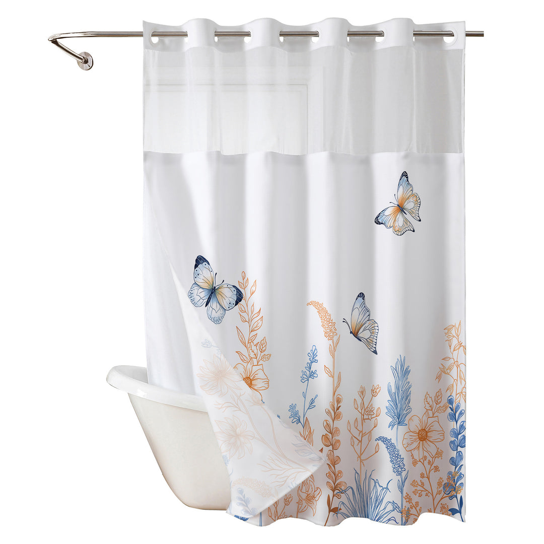 Elegant Butterfly Shower Curtain Stornfield