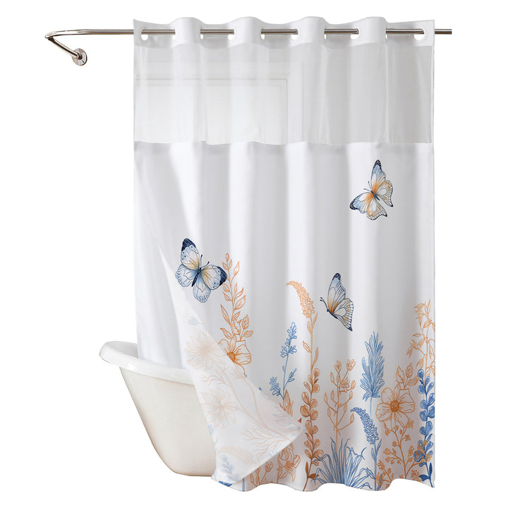 Elegant Butterfly Shower Curtain Stornfield