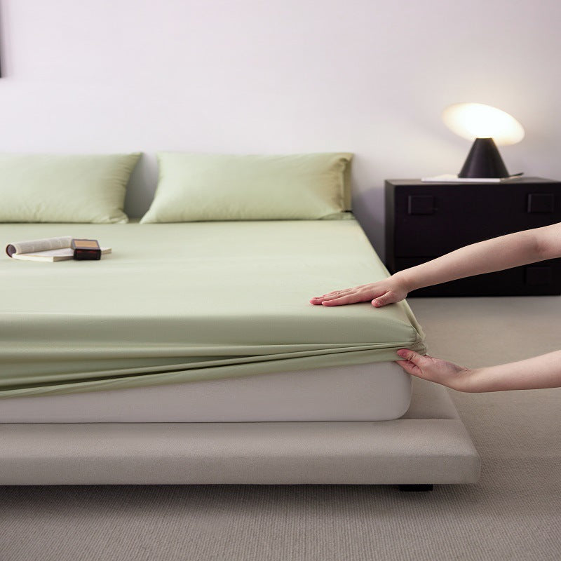 Silky Modal-Blend Deep-Pocket Fitted Sheet Set with 4-Way Stretch and Anti-Slip Elastic