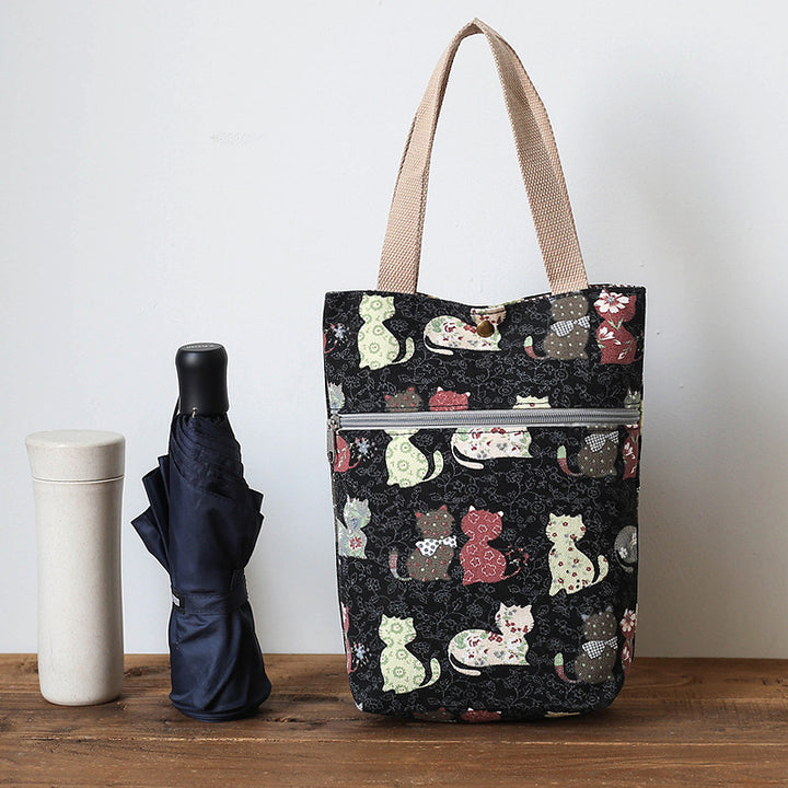 Stylish Cat-Themed Tote Bag Stornfield