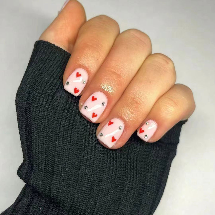 Heart Patterned Nail Art Kit