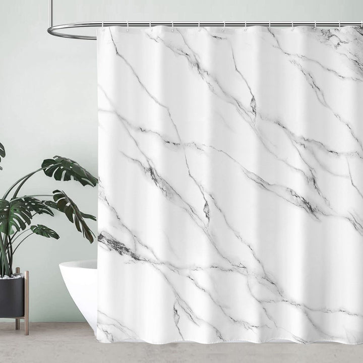 Marble Pattern Waterproof Shower Curtain Stornfield