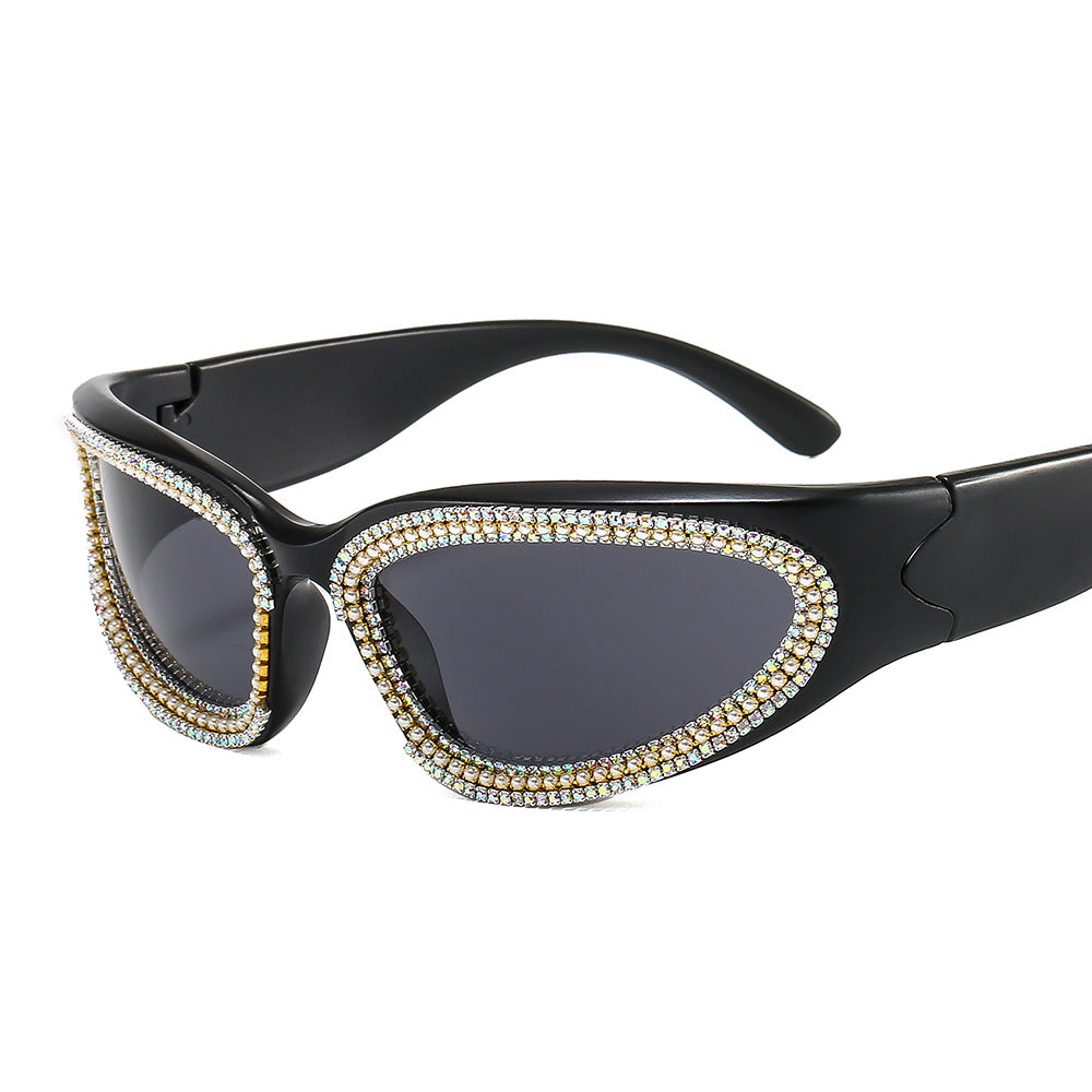 Ladies stylish sunglasses with sparkling crystal frame Stornfield