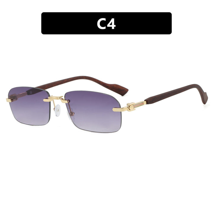 Women's sunglasses with elegant metal frame and stylish wood details Stornfield