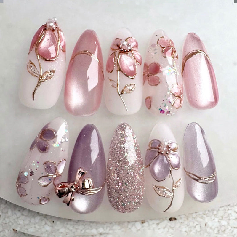 Artistic Press-On Nail Design Stornfield