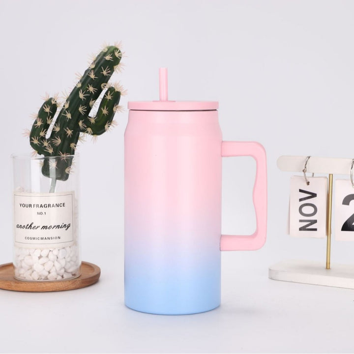 Women's Insulated Drinking Cup with Handle and Straw Stornfield