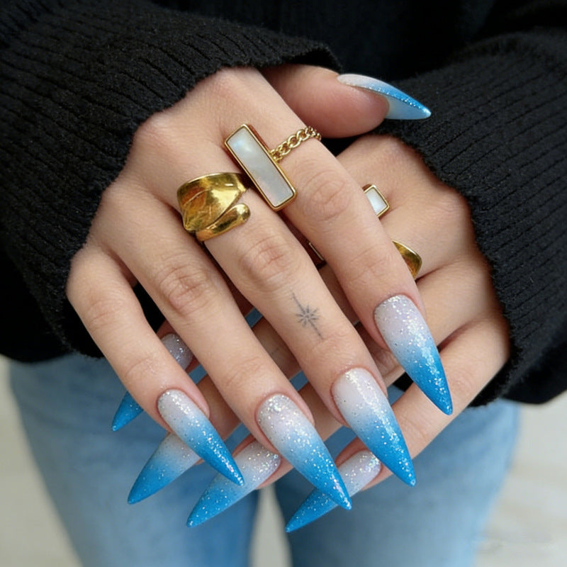 Long Stiletto Press-On Nail Tips Set
