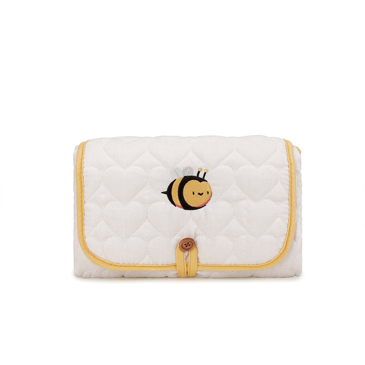 Changing mat with sweet bee motif Stornfield