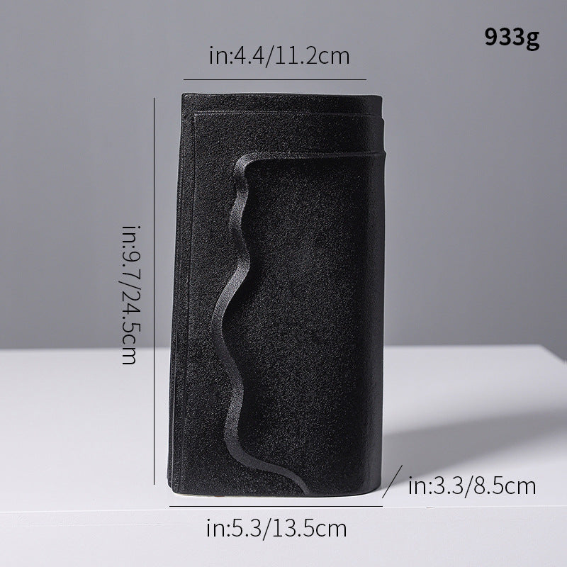 Textured Abstract Ceramic Vase Stornfeild