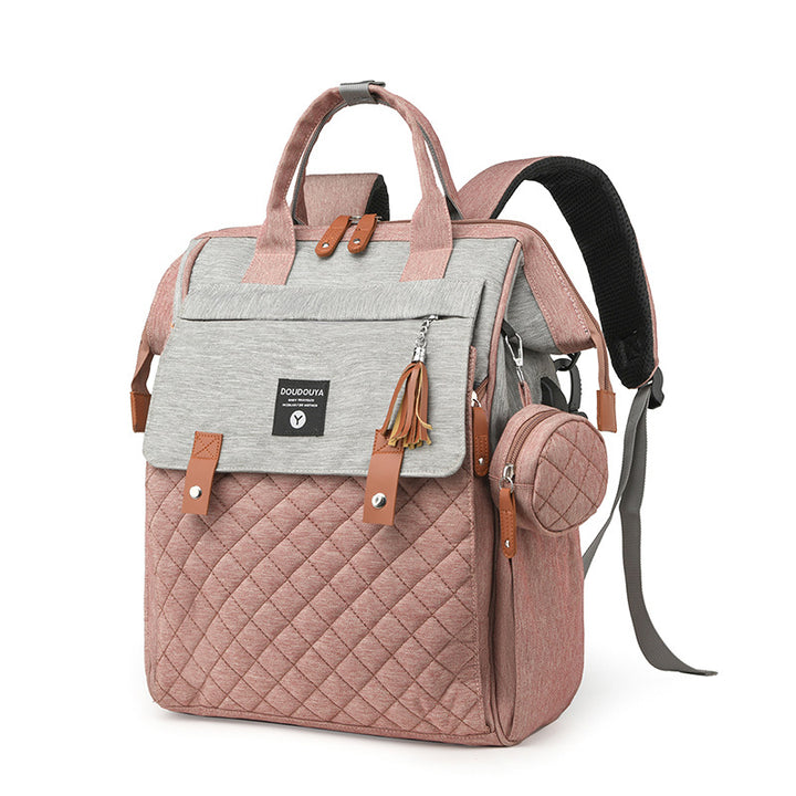 Multifunctional Quilted Diaper Backpack Stornfield