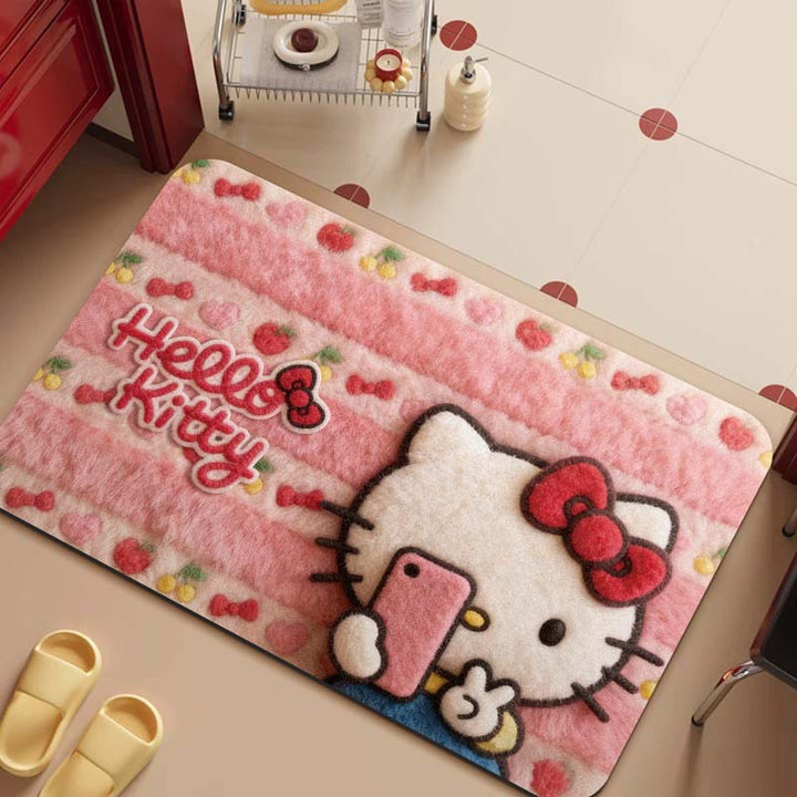 Cartoon-Themed Plush Area Mat