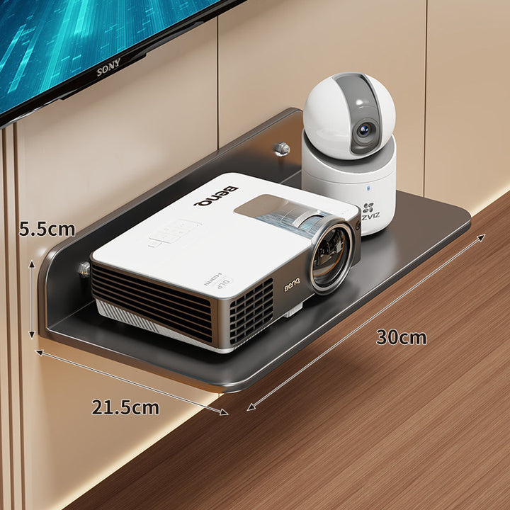 Wall-Mount Floating AV Shelf for Projector and Router