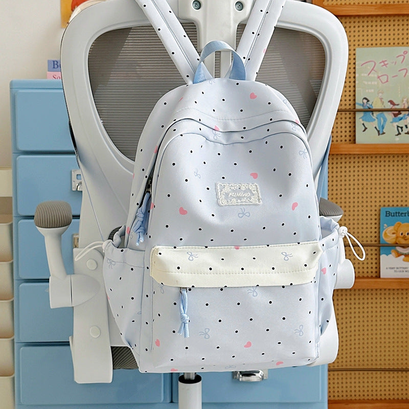 Charming Polka Dot School Backpack Stornfield