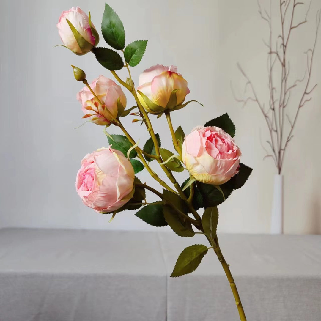 Lifelike Rose Floral Stem