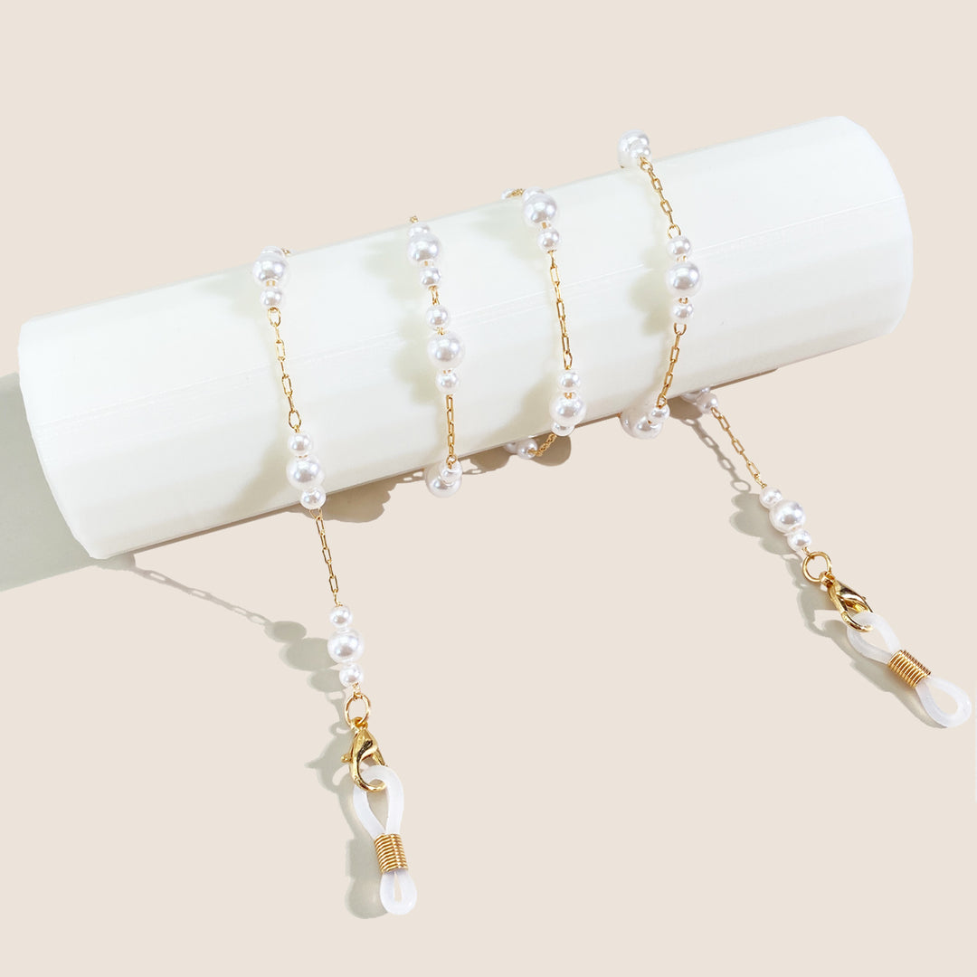 Pearl-Embellished Eyewear Chain Stornfield