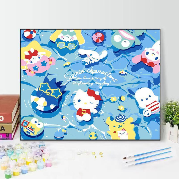 Cute Character Bath Time Wall Art Stornfield