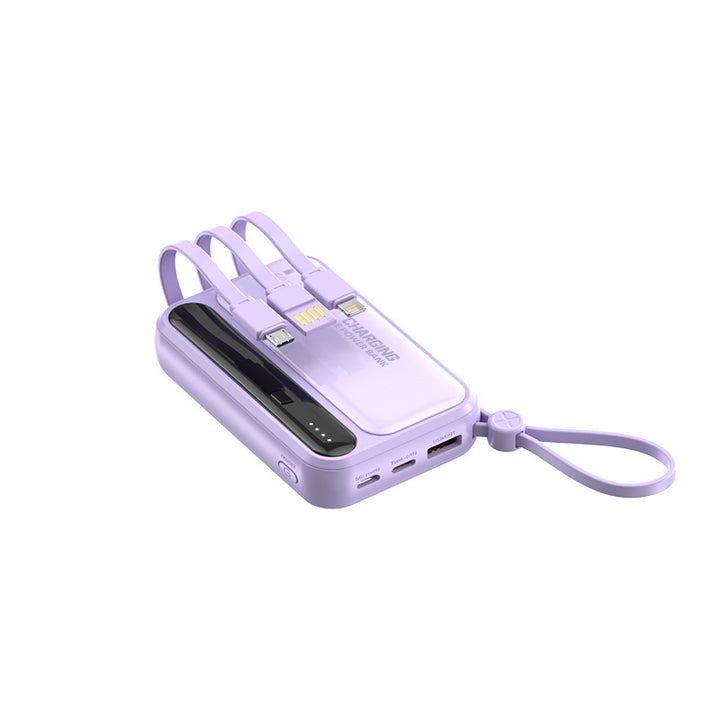 Portable power bank with integrated fast charging ports and multifunctional cable Stornfield