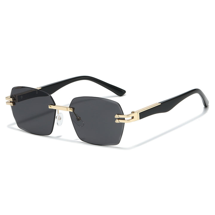 Oversized Geometric Sunglasses with Metal Details Stornfield
