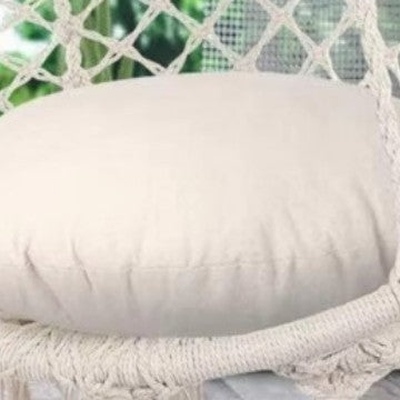 Macrame hanging swing chair boho woven fringe indoor outdoor hammock seat Stornfield