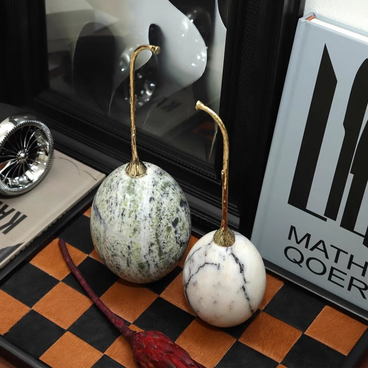 Decorative Stone Egg Sculpture