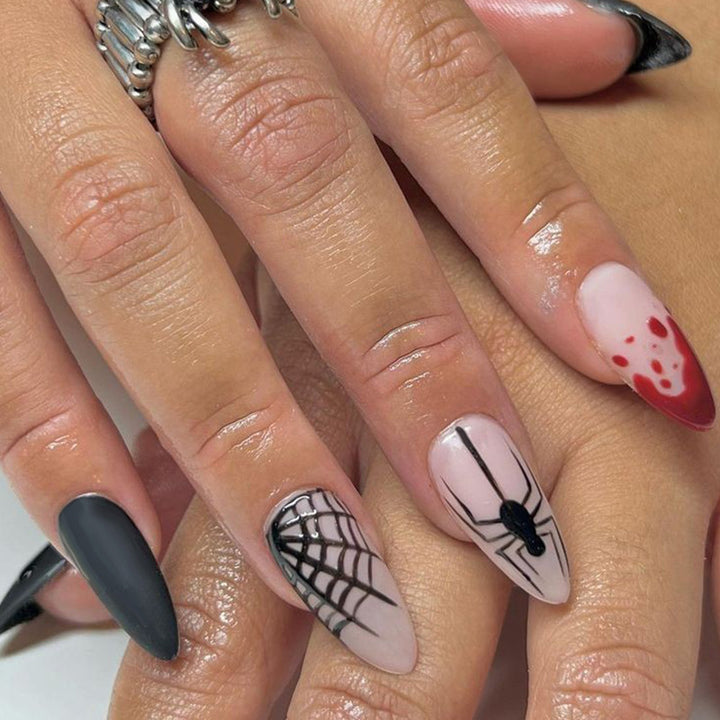 Artistic Halloween-Themed Press-On Nails Stornfield 1789805088