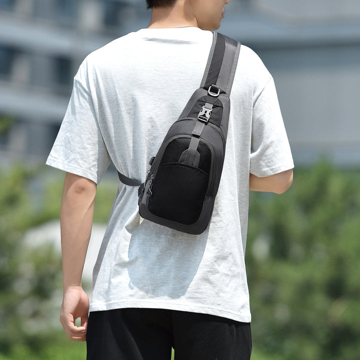 Sling backpack with comfortable back padding and many compartments Stornfield