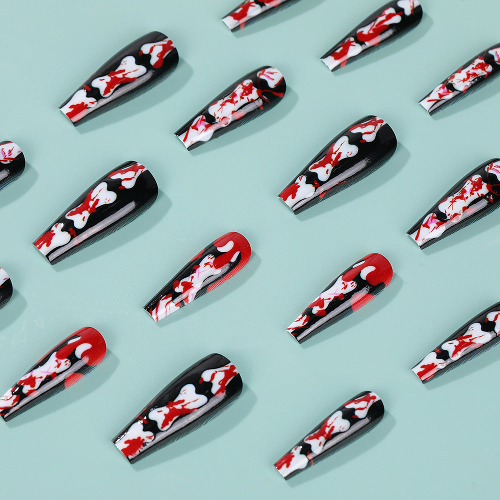 Creative art nails with exciting splatter pattern Stornfield