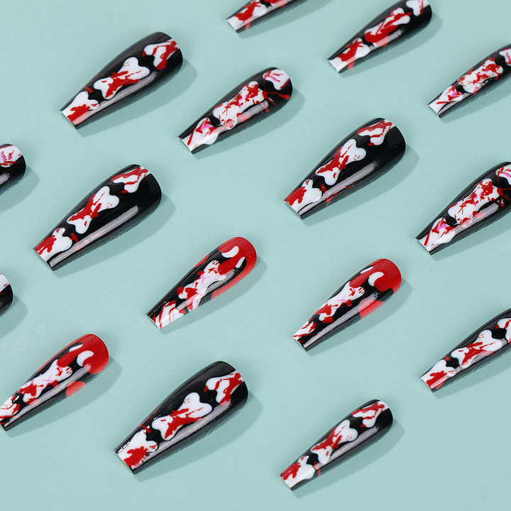 Creative art nails with exciting splatter pattern Stornfield