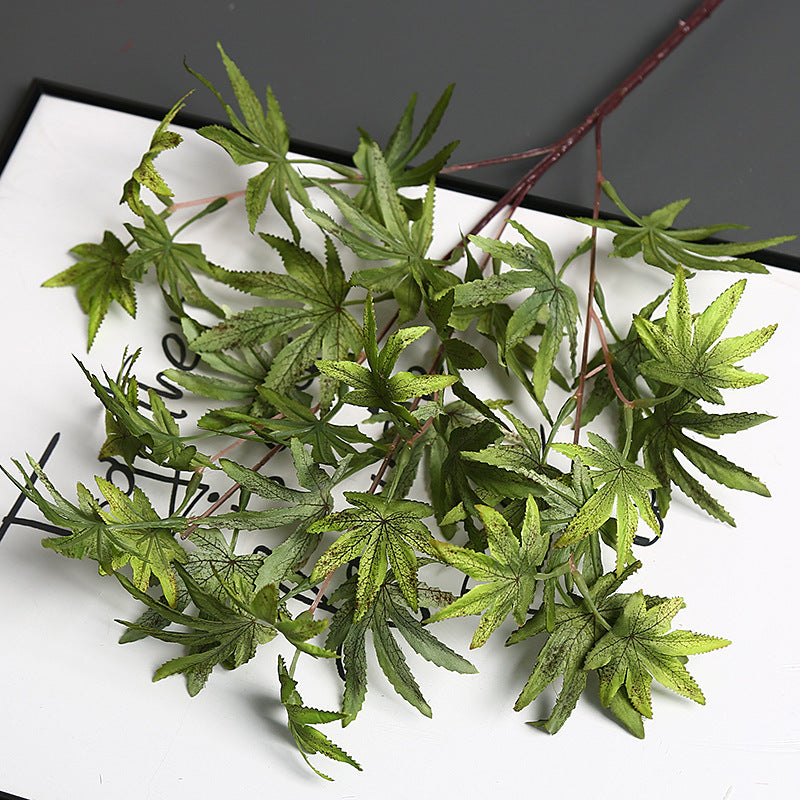 Decorative Faux Maple Leaf Stem for Home Decor
