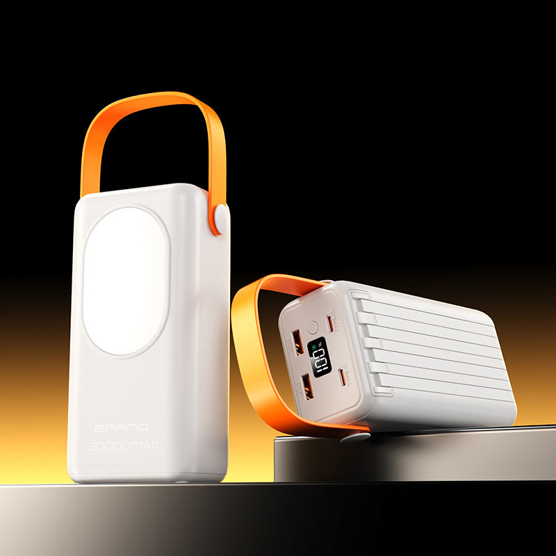 High-performance power bank with integrated LED light and digital display Stornfield