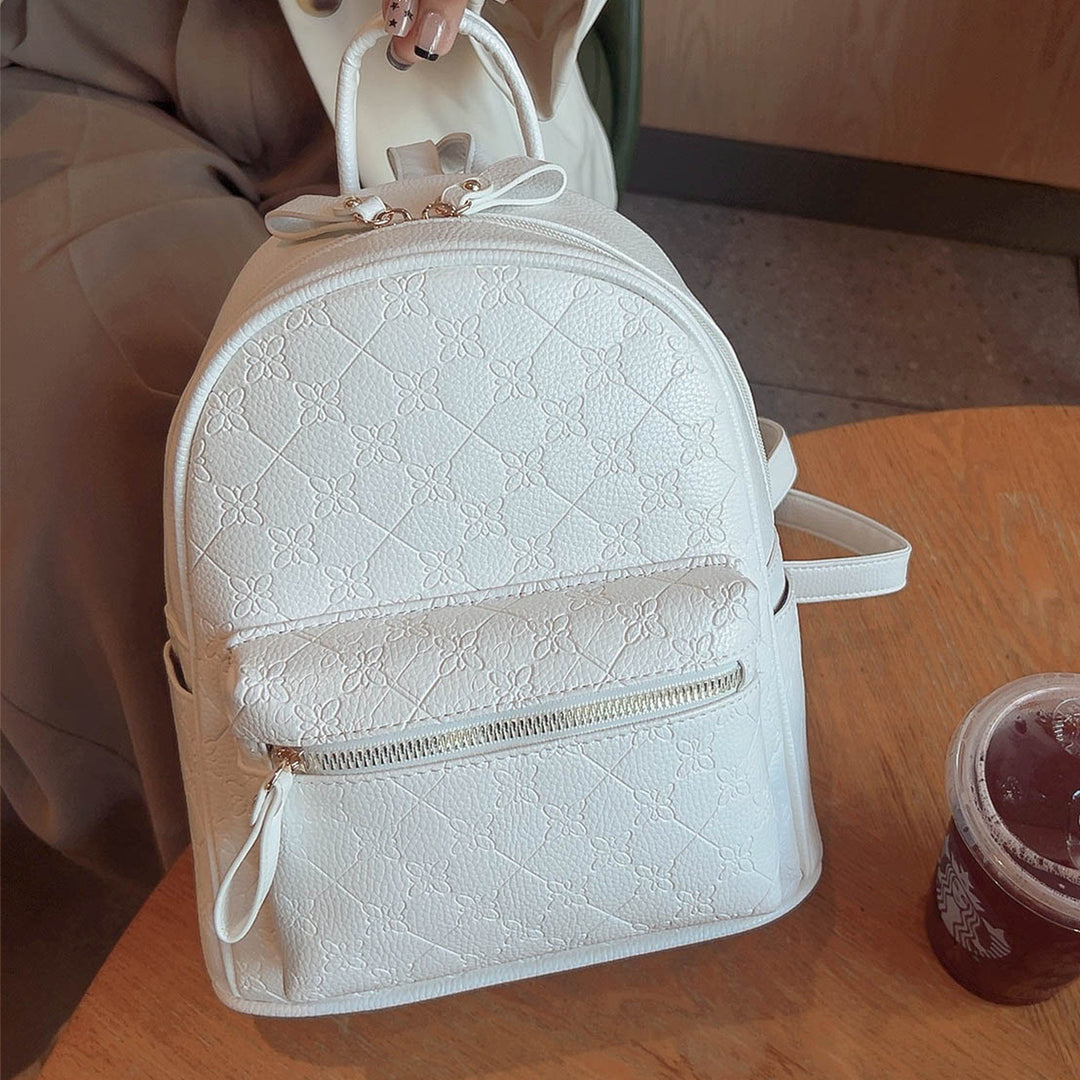 Floral Textured Mini Backpack Stornfield