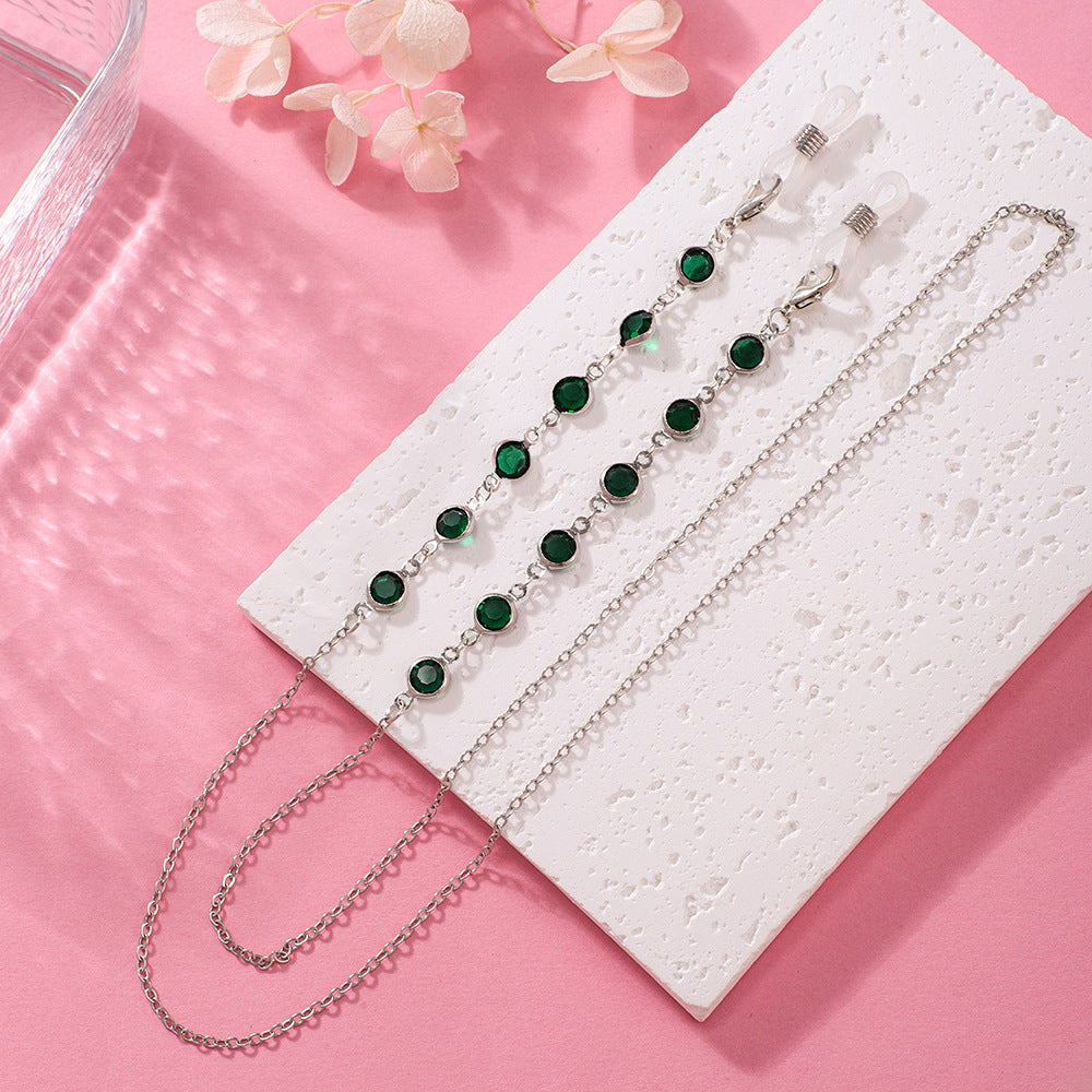 Stylish Crystal Chain Eyewear Holder Stornfield