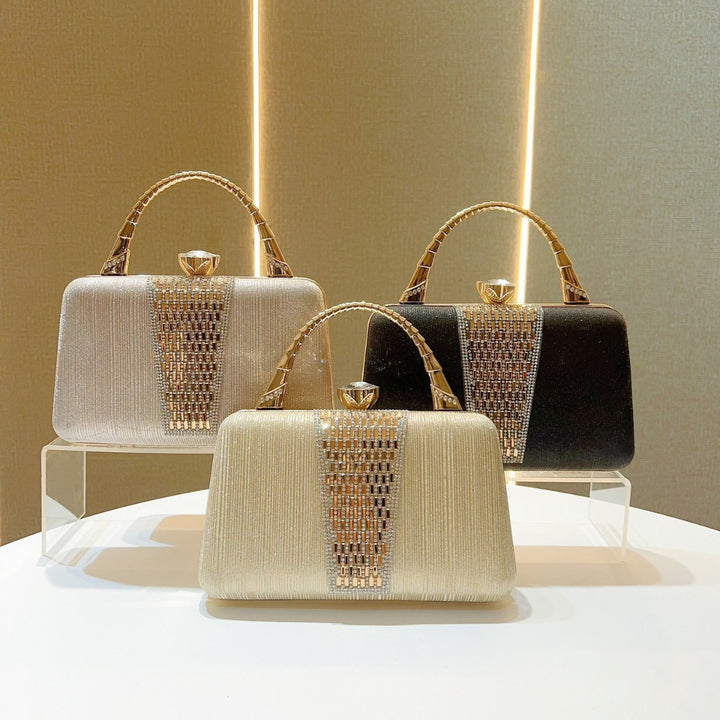 Evening Handbag with Crystal Detailing