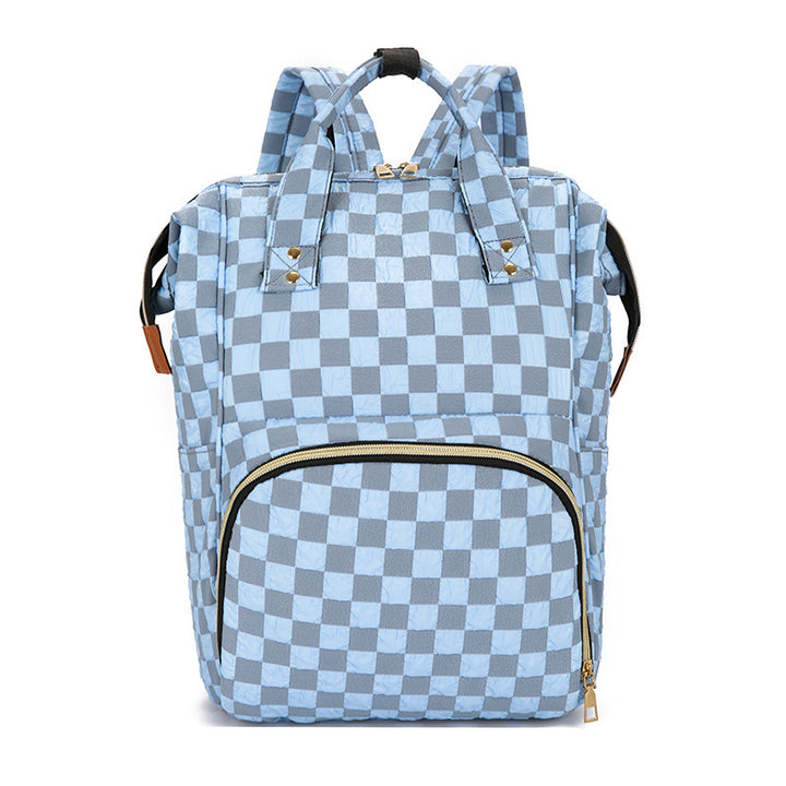 Checkered Patterned Backpack Stornfield