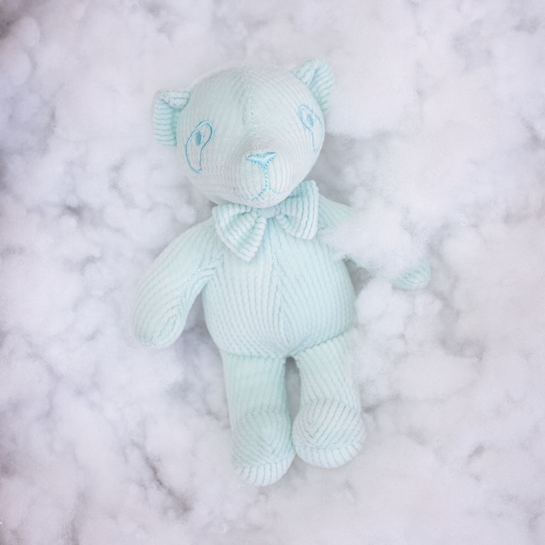 Corduroy Seahorse Plush Comforter and Soft Sensory Rattle Toy