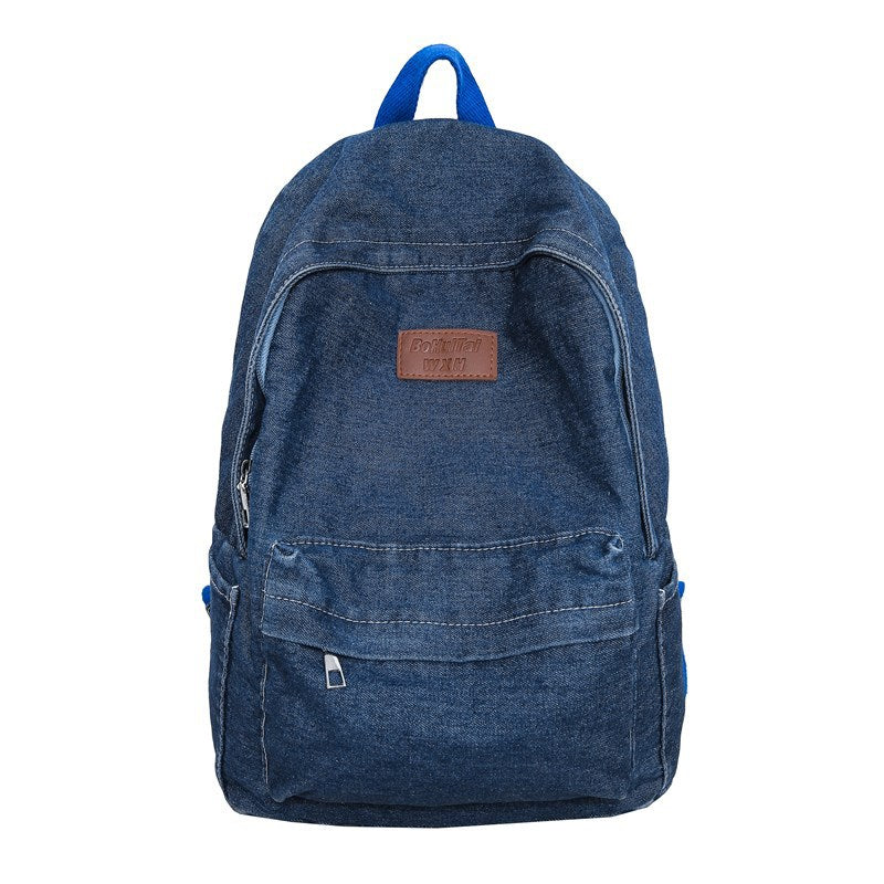 Stylish Denim School Backpack Stornfield