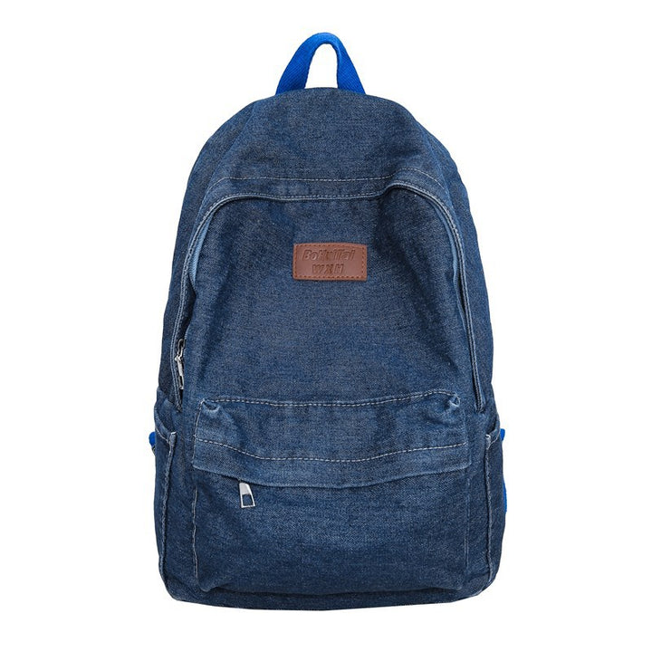 Stylish Denim School Backpack Stornfield