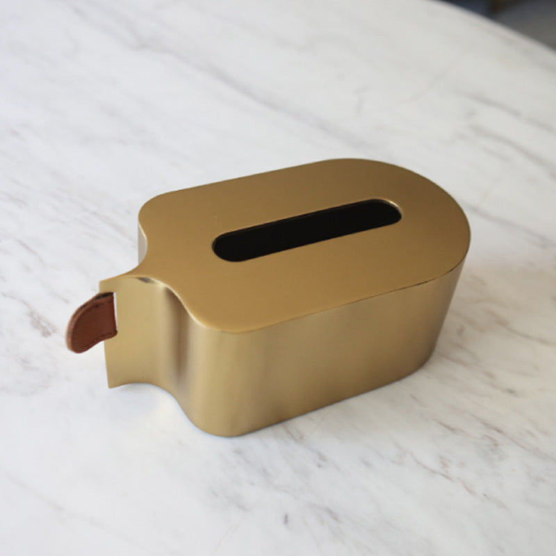 Contemporary Metal Tissue Box Holder