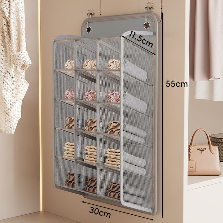 Hanging Mesh Lingerie and Bra Shelf Organizer