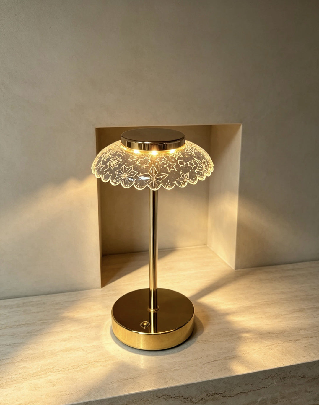 Artistic Glass Table Lamp