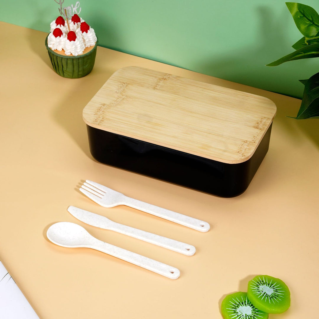 Eco-Friendly Bamboo-Lid Food Storage Container