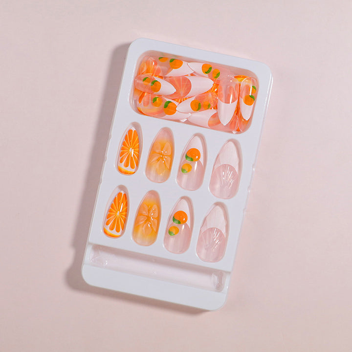Premium Press-On Nail Set with Decorative Accents Stornfield