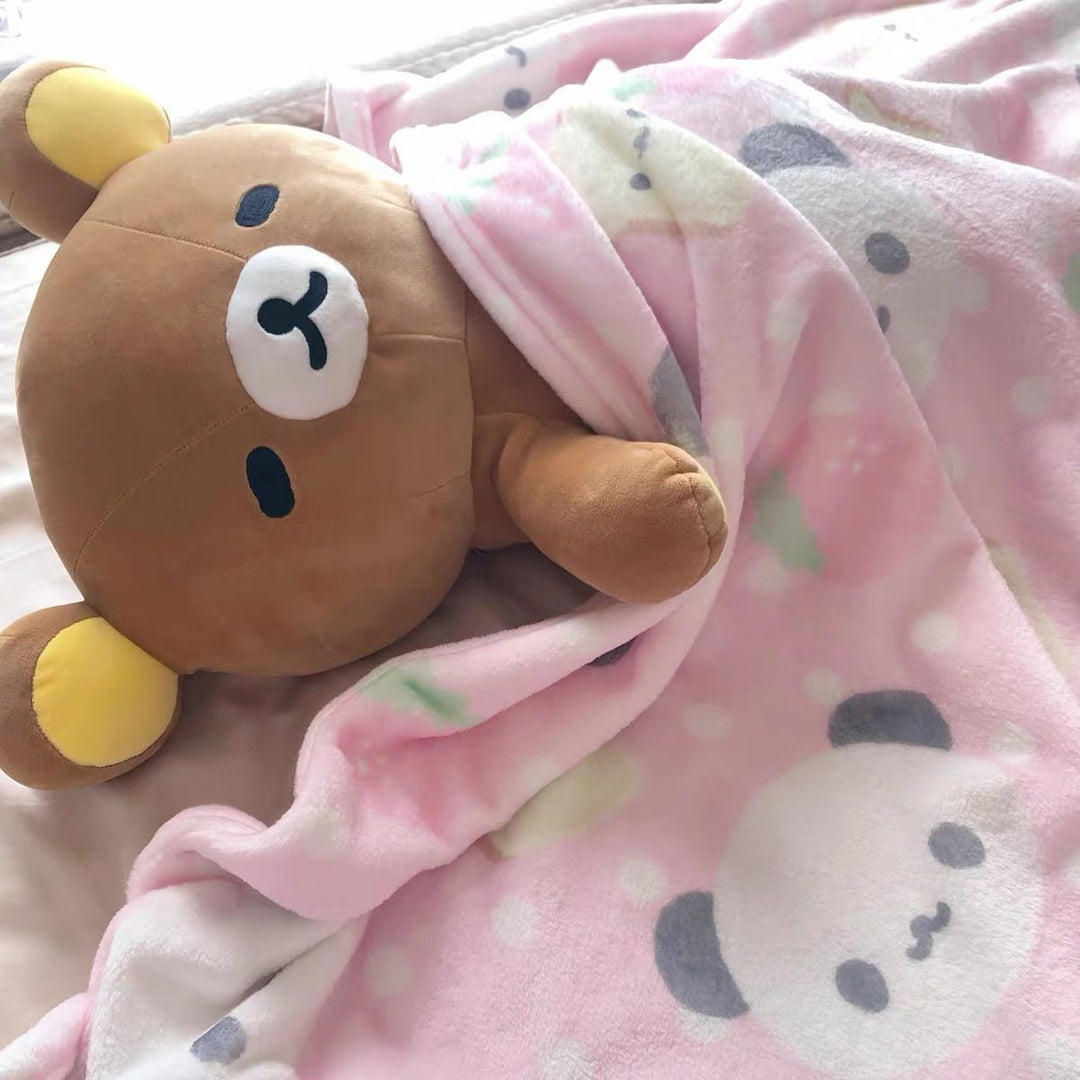 Soft Plush Cartoon-Themed Throw Blanket