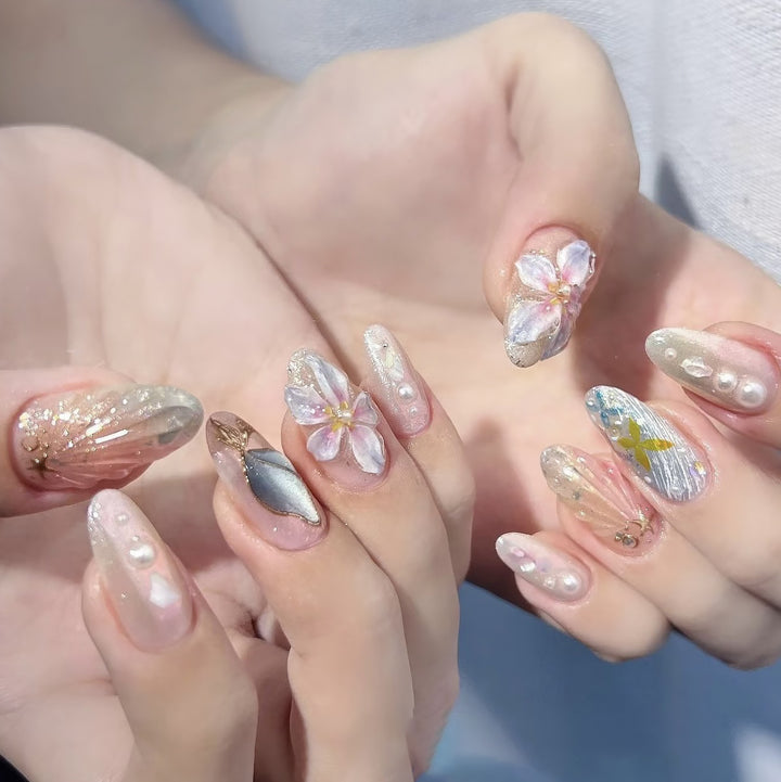 Artistic Floral Nail Design Stornfield