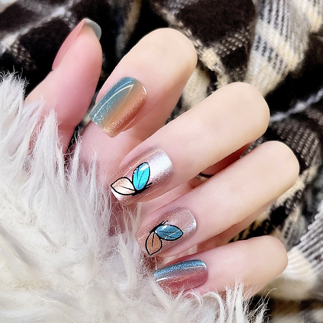 Floral-Inspired Press-On Nail Set Stornfield
