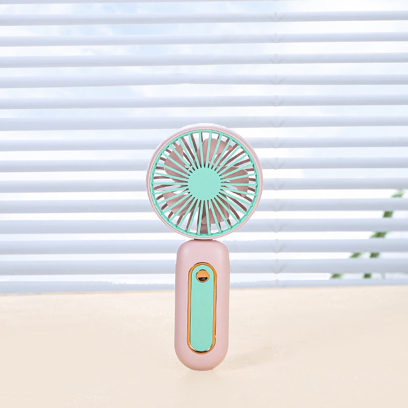 Unisex Portable Hand Fan with LED Display and Ergonomic Handle Stornfield