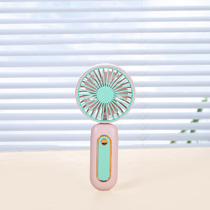 Unisex Portable Hand Fan with LED Display and Ergonomic Handle Stornfield