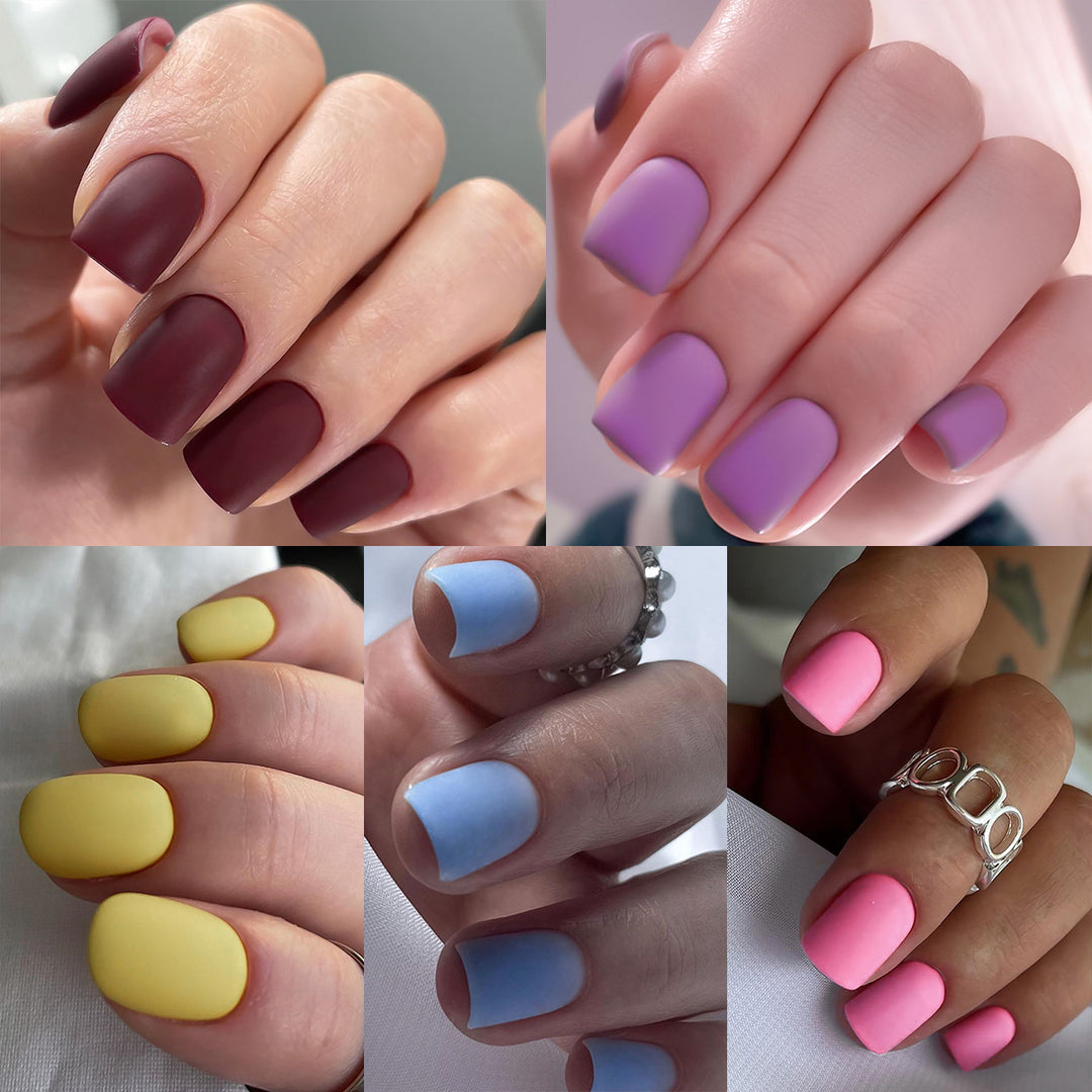 Matt lacquered nail art Stornfield